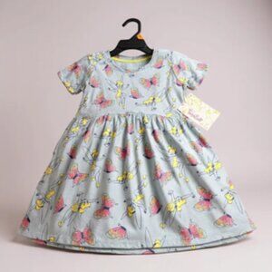 Disney Toddler Dress, Tinker Bell Girls Dress, 4T Princess Dress, Blue Butterfly